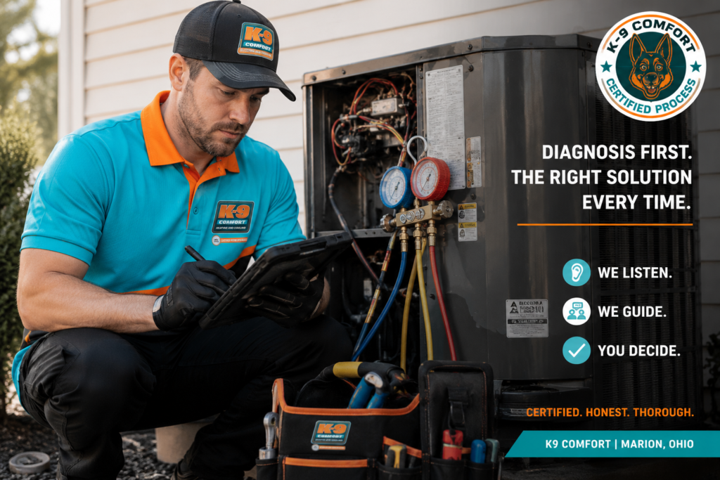 AC Repair in Marion, Ohio: A Process That Informs You, Not Just Fixes You